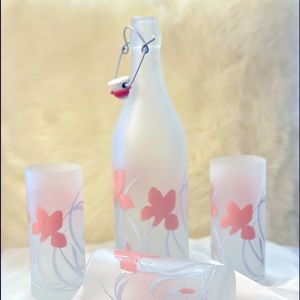 SET 3 Cerve Highball Glasses & Bottle | Italy